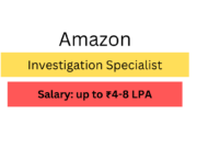 Amazon Hiring For Investigation Specialist