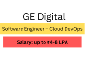 GE Digital Hiring For Software Engineer – Cloud DevOps